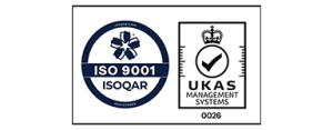 ISO 9001 certified (ISOQAR, UKAS accredited)