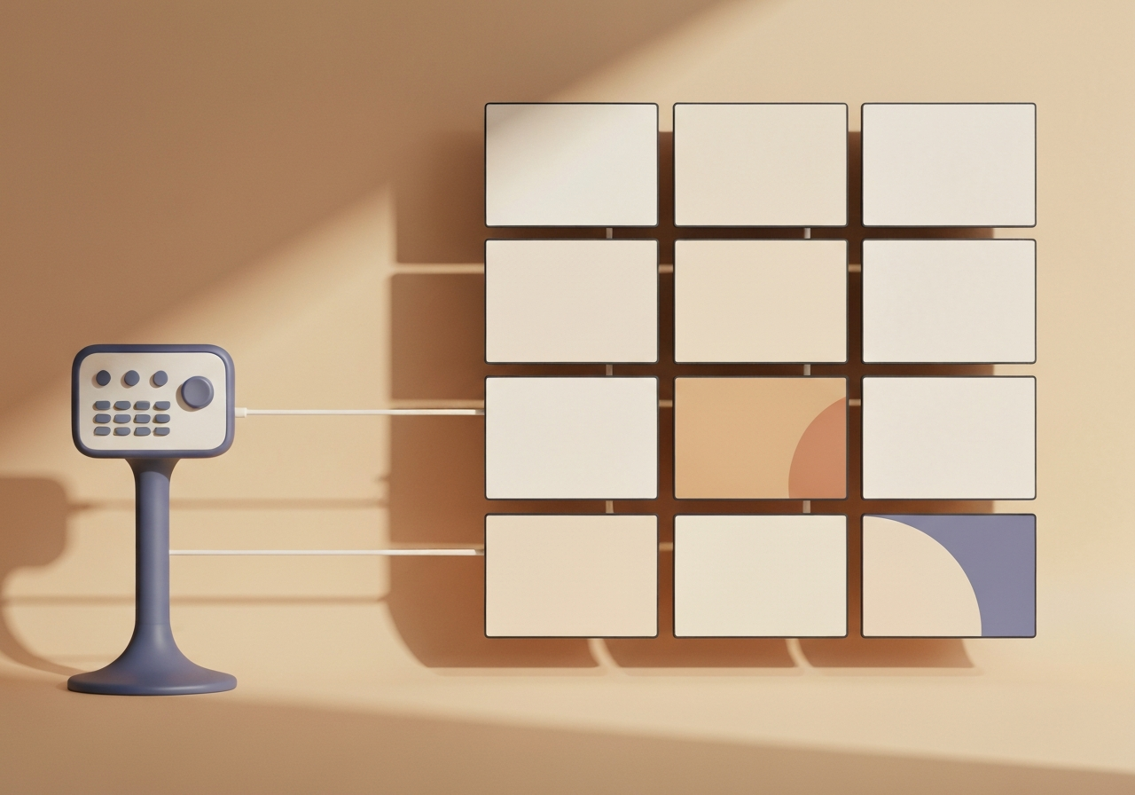 Workplace and IT teams managing screens from a single dashboard